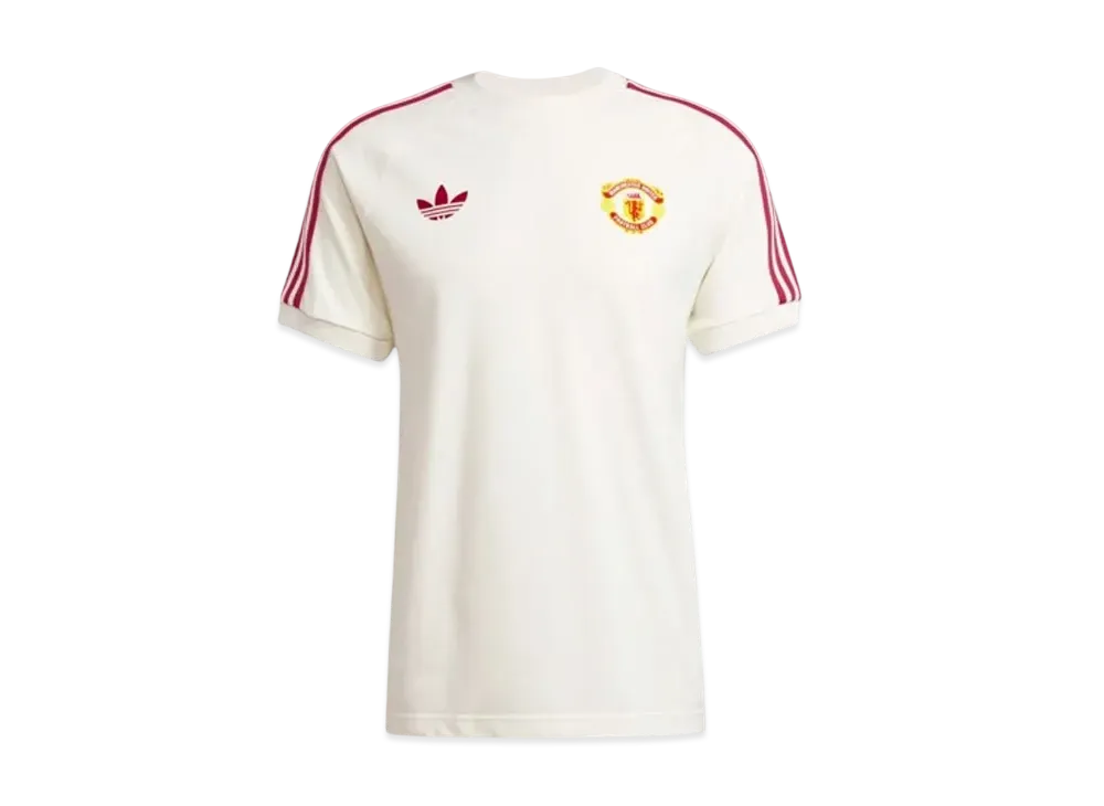 adidas Manchester United Addicolor Classics Three Stripes Short Sleeve T-Shirt "Off White"