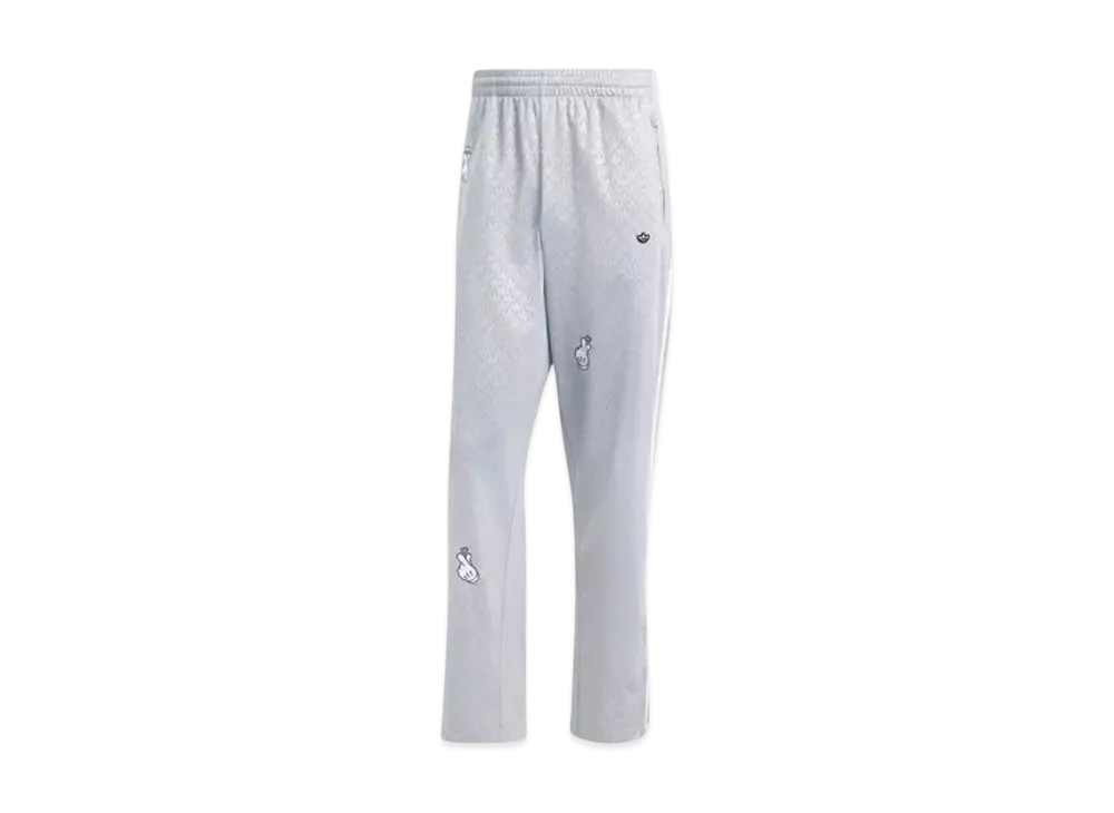 adidas Mickey Mouse x Originals Embroidered Monogram Firebird Track Pants "Light Onix"