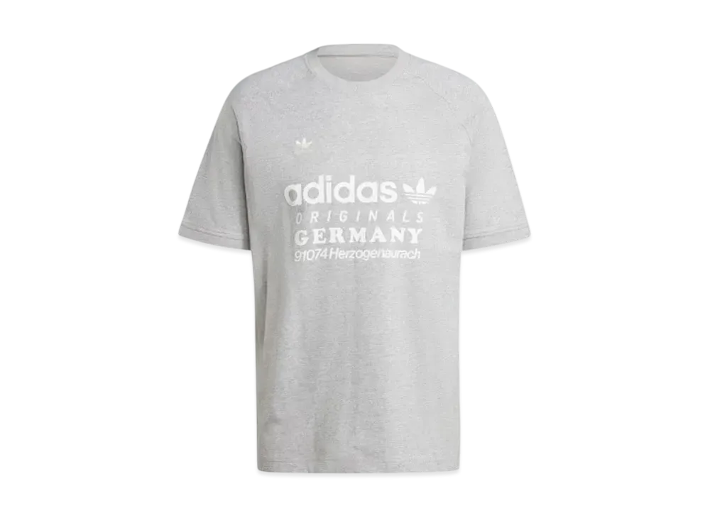adidas Retro Graphic Short Sleeve T-Shirt "Medium Gray Heather"