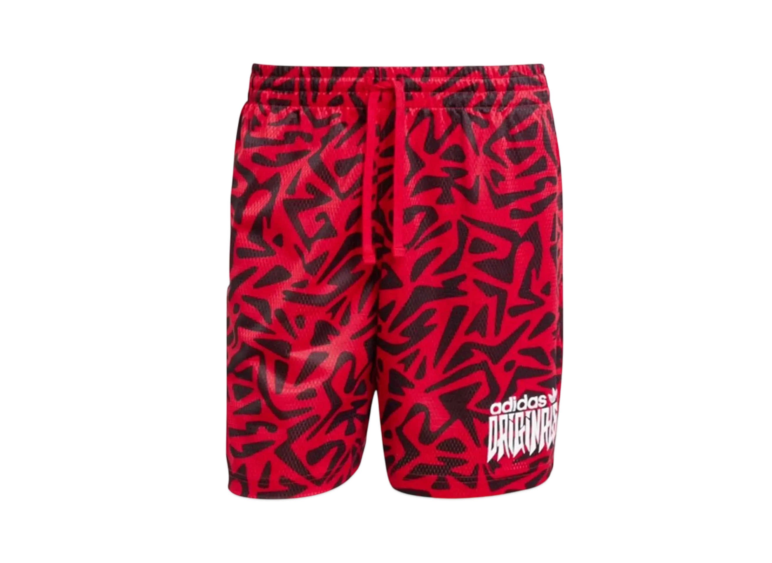 adidas Allover Print Shorts "Better Scarlet"