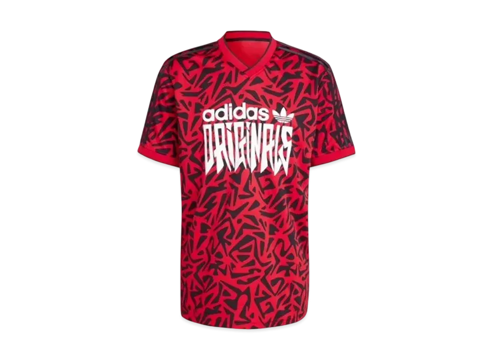 adidas Allover Print Jersey "Better Scarlet"