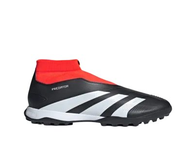 adidas Predator 24 League Laceless Turf "Core Black/Cloud White/Solar Red"