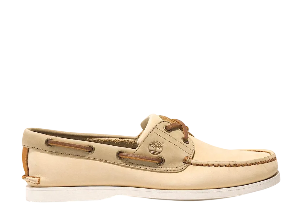Timberland Classic Leather Boat Shoes "Light Yellow"