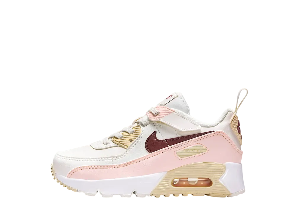 Nike PS Air Max 90 EasyOn "Phantom/Echo Pink/Sail/Dark Team Red"