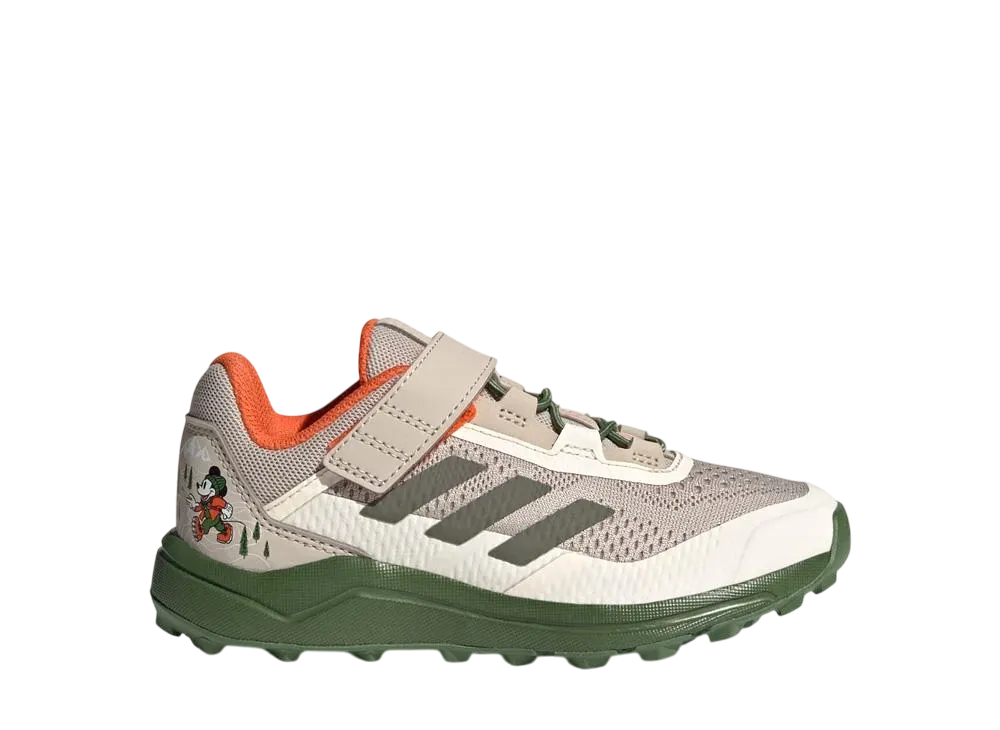 ディズニー × アディダス GS テレックス アグラヴィック フロー "ワンダーベージュ/オリーブストレータ/セミインパクトオレンジ"