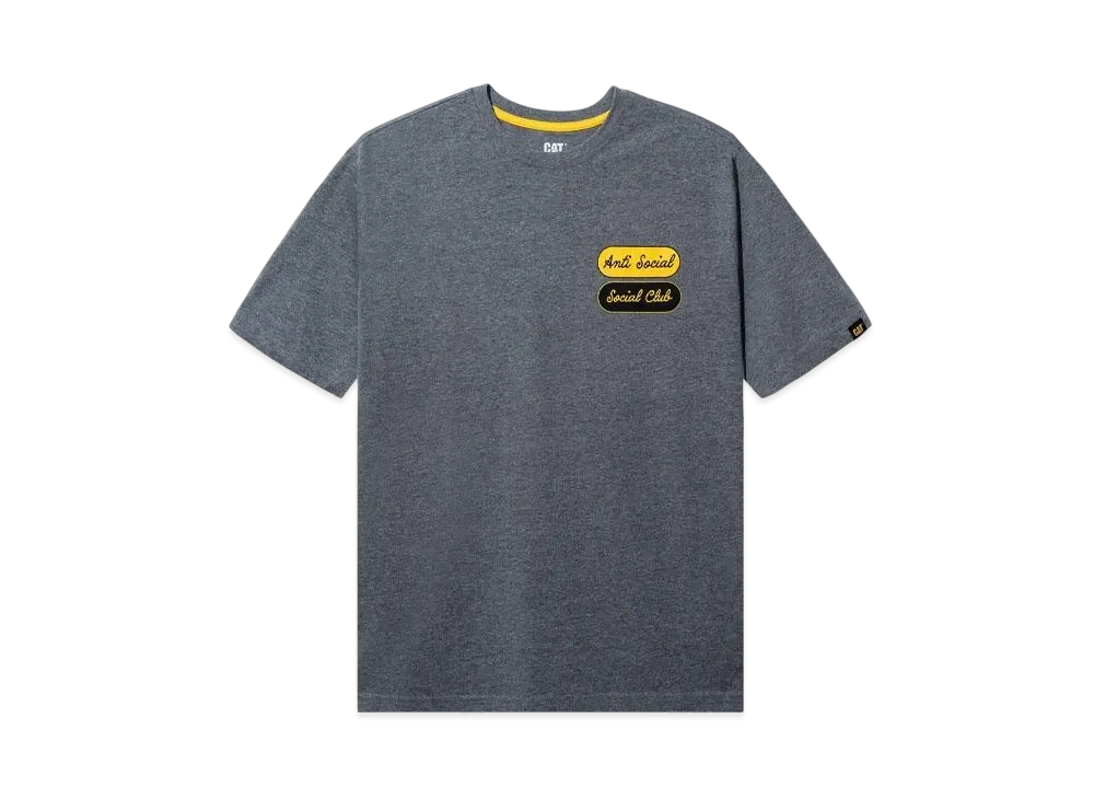 ANTI SOCIAL SOCIAL CLUB x Caterpillar Retro Cat Tee "Heather Grey"