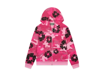 DENIM TEARS Pink Camo Cotton Wreath Zip Hoodie "Pink Camo"
