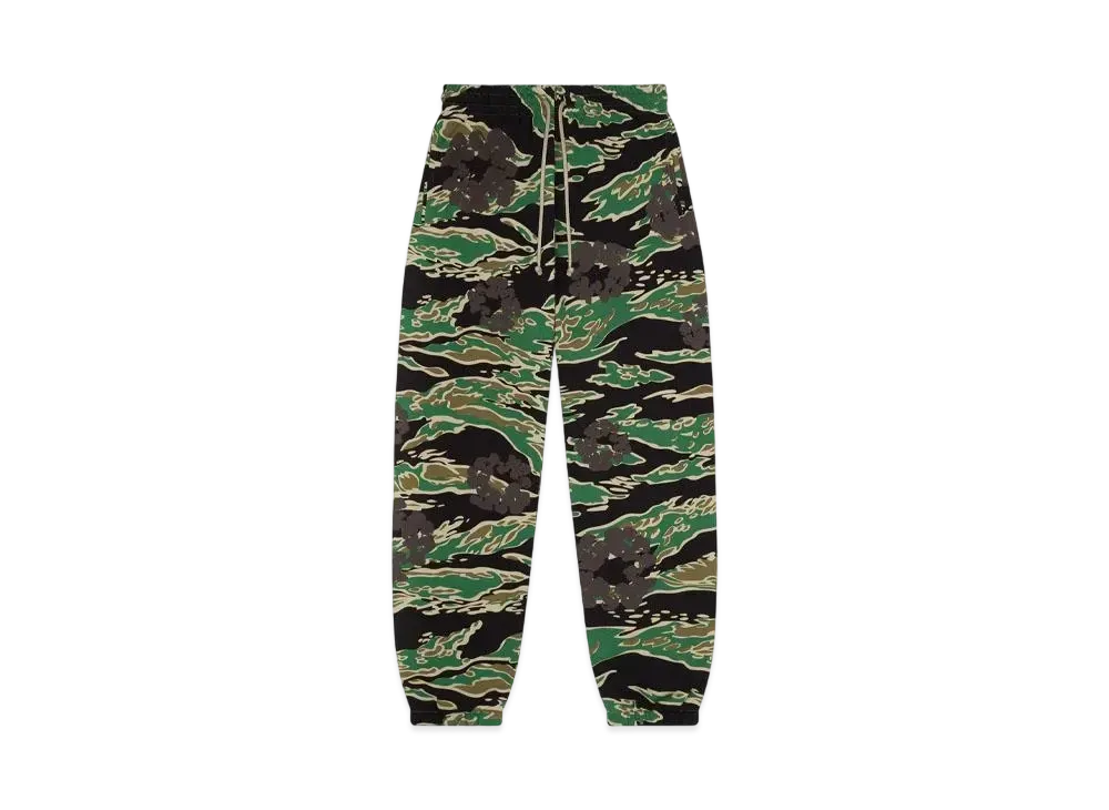 DENIM TEARS Green Camo Cotton Wreath Sweatpant "Tiger Camo"