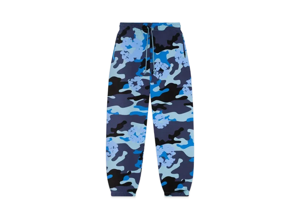 DENIM TEARS Blue Camo Cotton Wreath Sweatpant "Blue Camo"