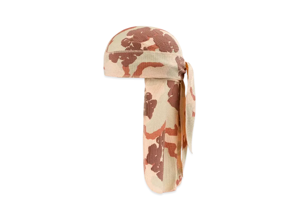 DENIM TEARS Tan Camo Cotton Wreath Durag "Desert Storm Camo"
