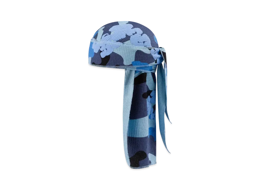 DENIM TEARS Blue Camo Cotton Wreath Durag "Blue Camo"
