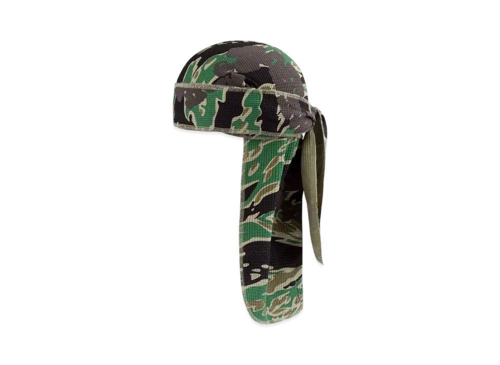 DENIM TEARS Green Camo Cotton Wreath Durag "Tiger Camo"