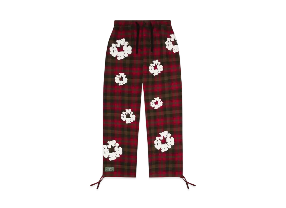 DENIM TEARS Cotton Wreath Pajama Pants "Red"