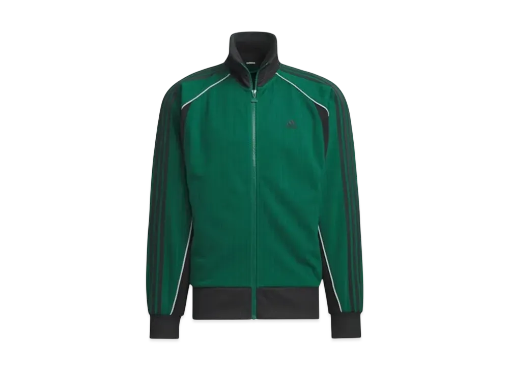 adidas BYD3S Loose Fit Jacquard Knit Track Top (Gender Neutral) "Collegiate Green"