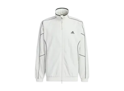 adidas Warding Loose Fit Wrinkled Nylon Woven Brushed Tricot Lined Jacket (Gender Neutral) "Orbit Grey"