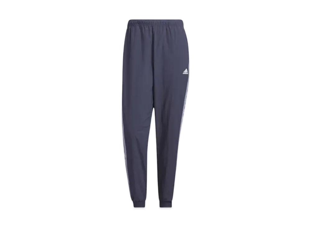 adidas Warding Loose Fit Wrinkled Nylon Woven Brushed Tricot Lined Pants (Gender Neutral) "Shadow Navy"
