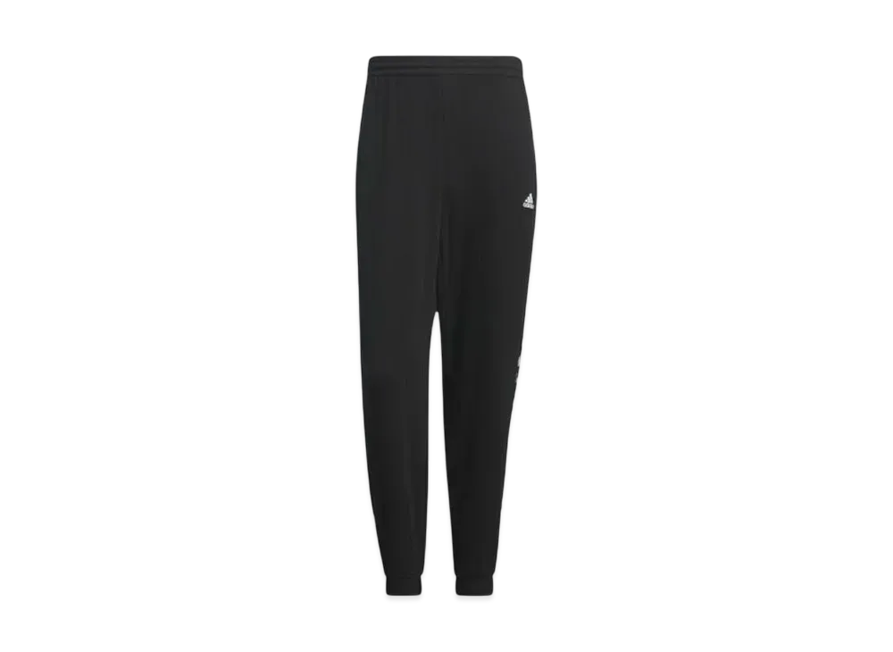 adidas Warding Loose Fit French Terry Straight Leg Stretch Cuff Pants "Black"