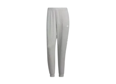 adidas Warding Loose Fit French Terry Straight Leg Stretch Cuff Pants "Medium Grey Heather"