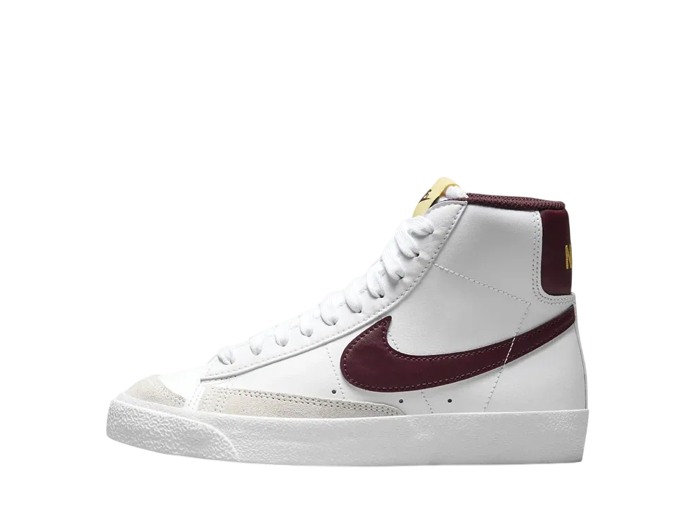 Nike GS Blazer Mid '77 "White/Saturn Gold/Burgundy Crush"