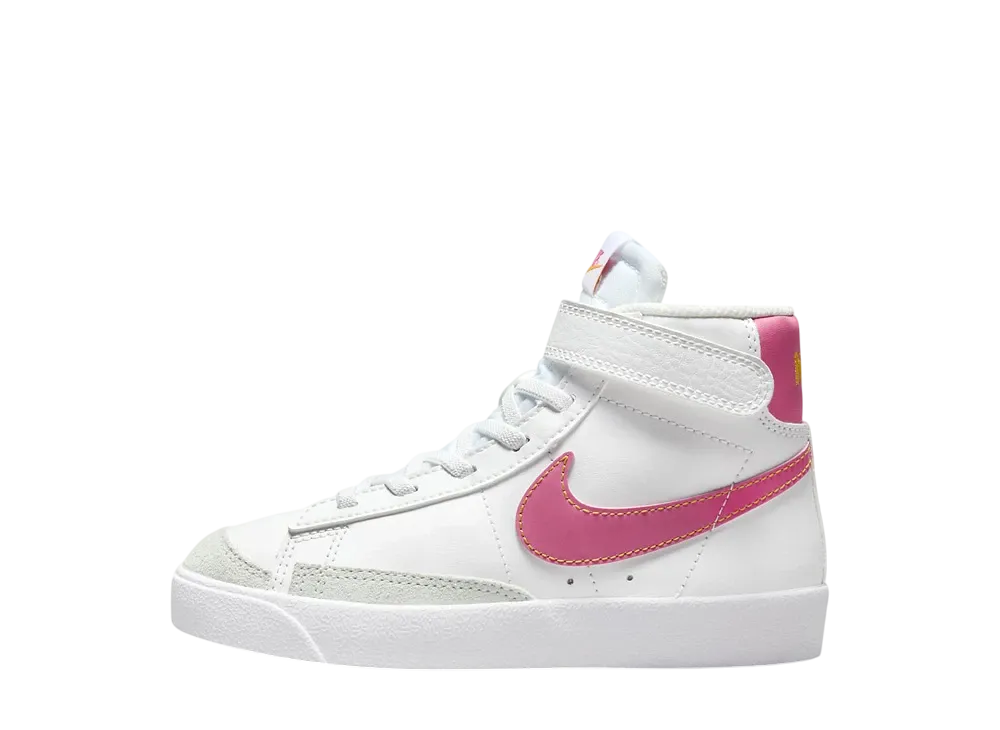 ナイキ PS ブレーザー ミッド '77 "サミットホワイト/ユニバーシティゴールド/ホワイト/ピンクサイクル" (キッズ)