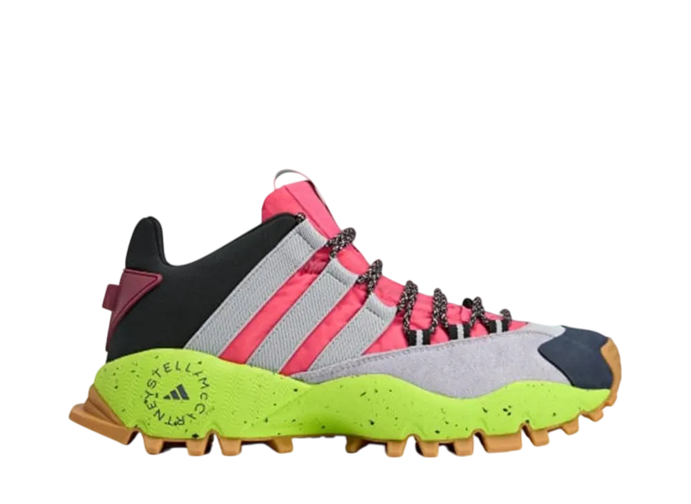 Stella McCartney × adidas Seeulater "Super Pink/Clear Onix/Semi Solar Slime"