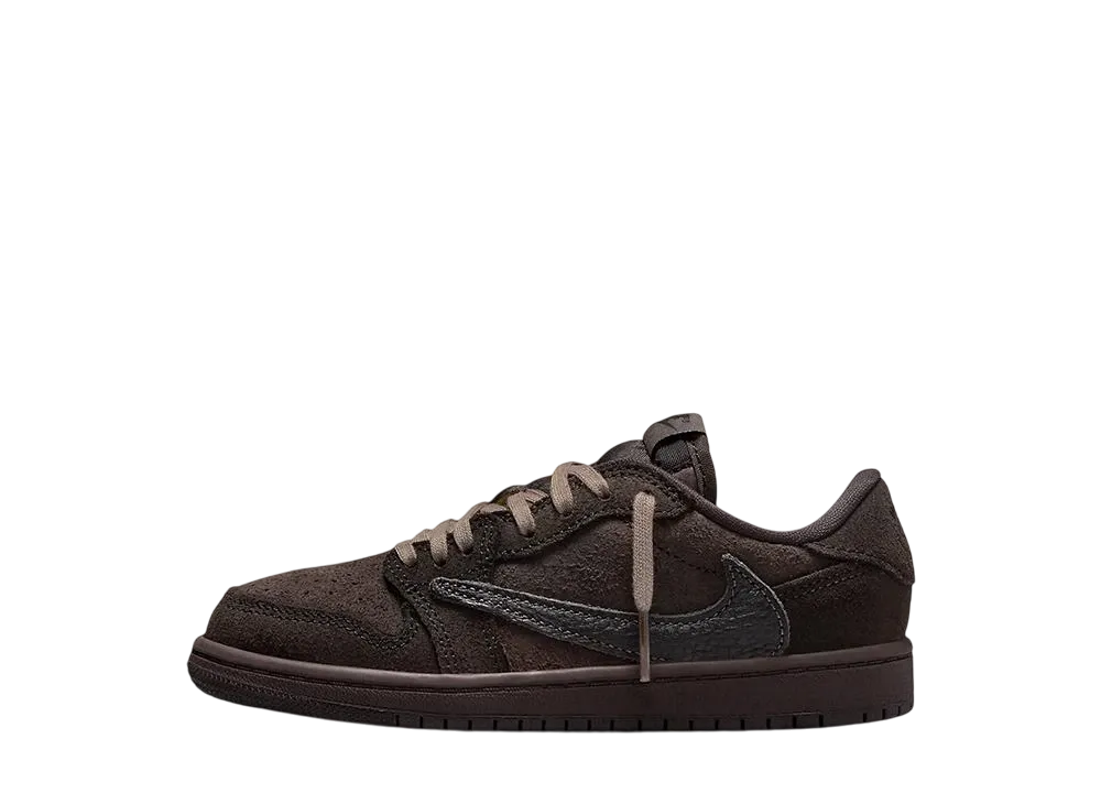 Travis Scott × Nike PS Jordan 1 Low OG SP "Velvet Brown and Dark Mocha"