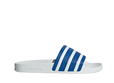 adidas Adilette Slides "Blue/Cloud White"