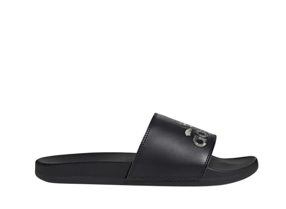 アディダス アディレッタ コンフォート スライド "コアブラック/シルバーペブル"