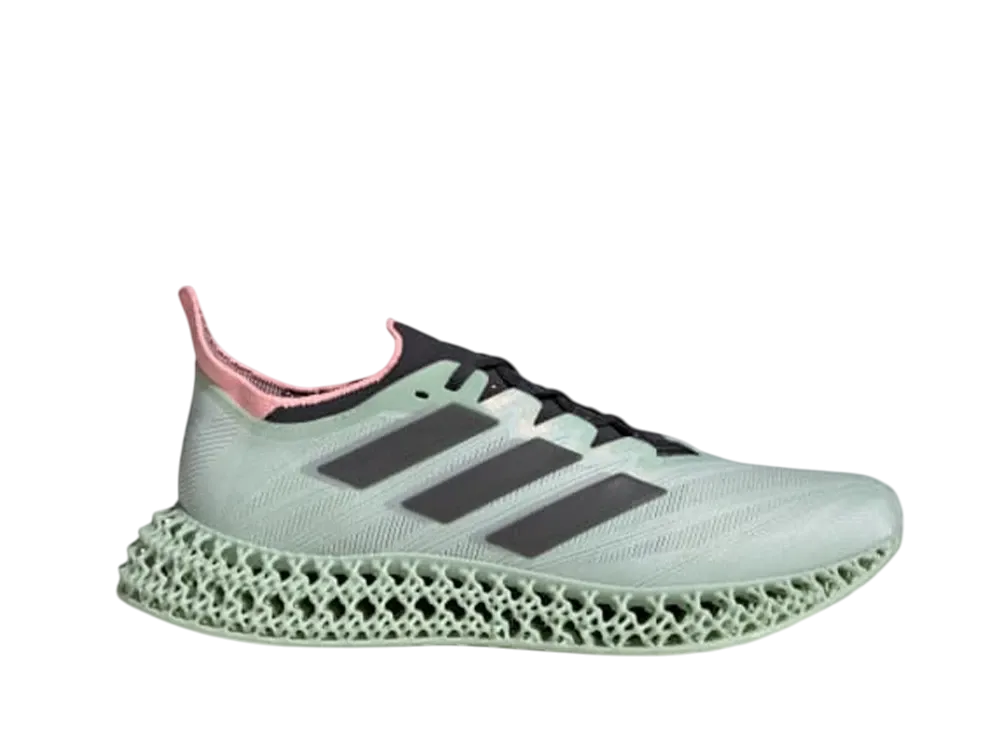 アディダス 4DFWD 4 ランニング "リネングリーン/カーボン/ピンクスパーク"