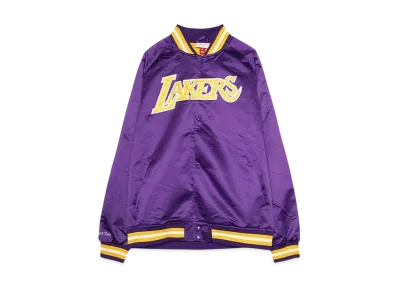 Mitchell&Ness NBA LIGHTWEIGHT SATIN JACKET VINTAGE LOGO LAKERS "PURPLE"