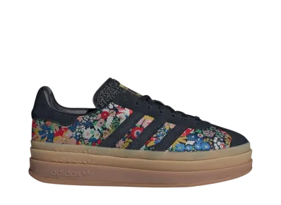 Liberty London × adidas Women's Gazelle Bold "Core Black/Supplier Colour/Gold Metallic"