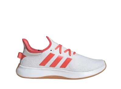 adidas Women's Cloudfoam Pure "Cloud White/Preloved Scarlet/Grey One"