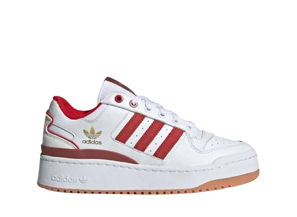 アディダスオリジナルス ウィメンズ フォーラム ボールド "クラウドホワイト/ベタースカーレット/プリラヴドルビー"