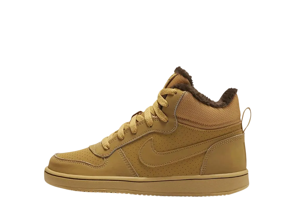 ナイキ GS ナイキ コートボロー ミッド "ヘイスタック/バロックブラウン/ヘイスタック"