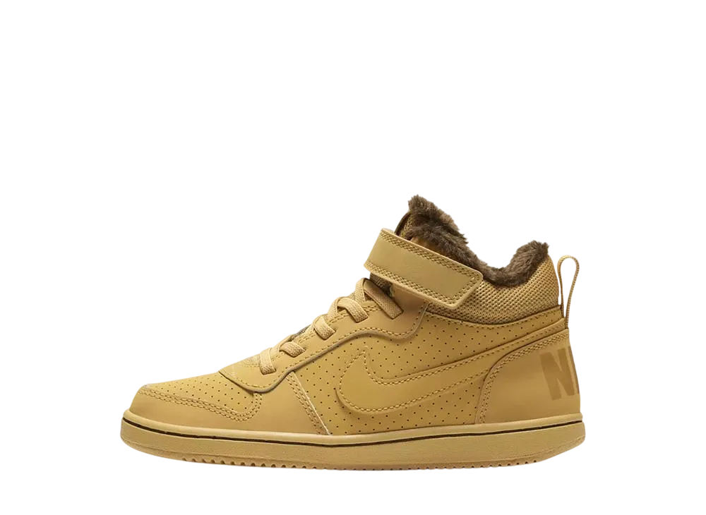 ナイキ PS コートボロー ミッド ウィンター "ヘイスタック/バロックブラウン/ヘイスタック" (キッズ)