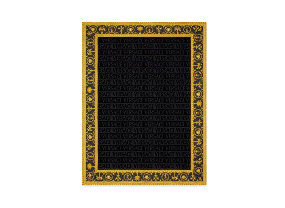 Versace I Love Baroque Beach Towel "Black"