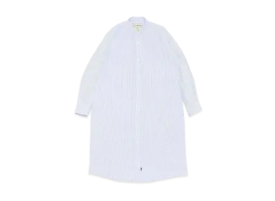 L.L.Bean Women's Orono Long-Sleeve Long Shirt "Sax/White"