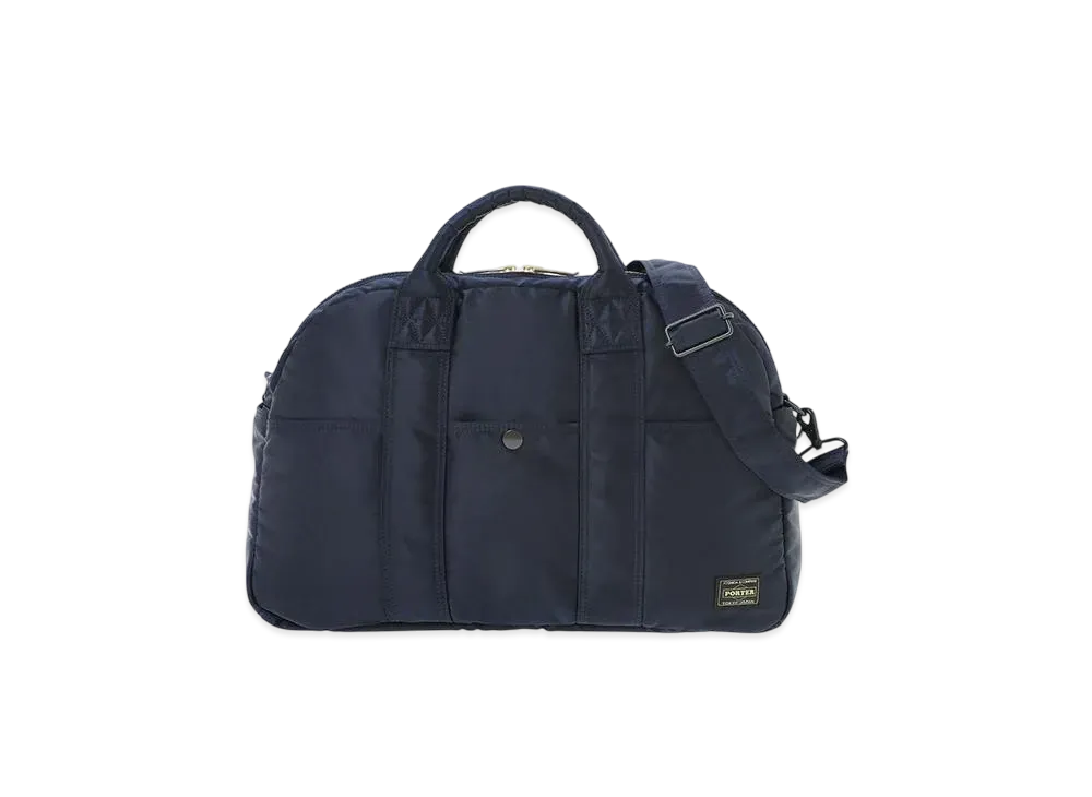 PORTER / TANKER Boston Bag (L) "IronBlue"