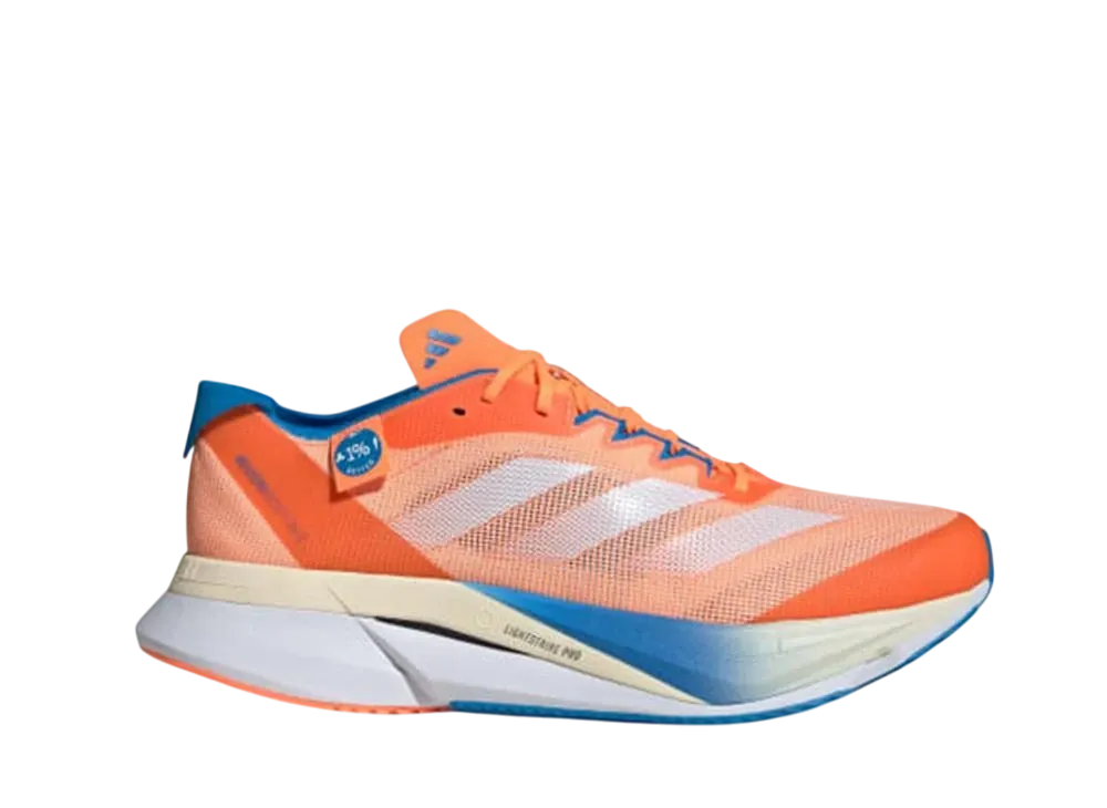 クリス ニキッチ × アディダス アディゼロ ボストン12 ワイド "スクリーミングオレンジ/クラウドホワイト/ブライトブルー"