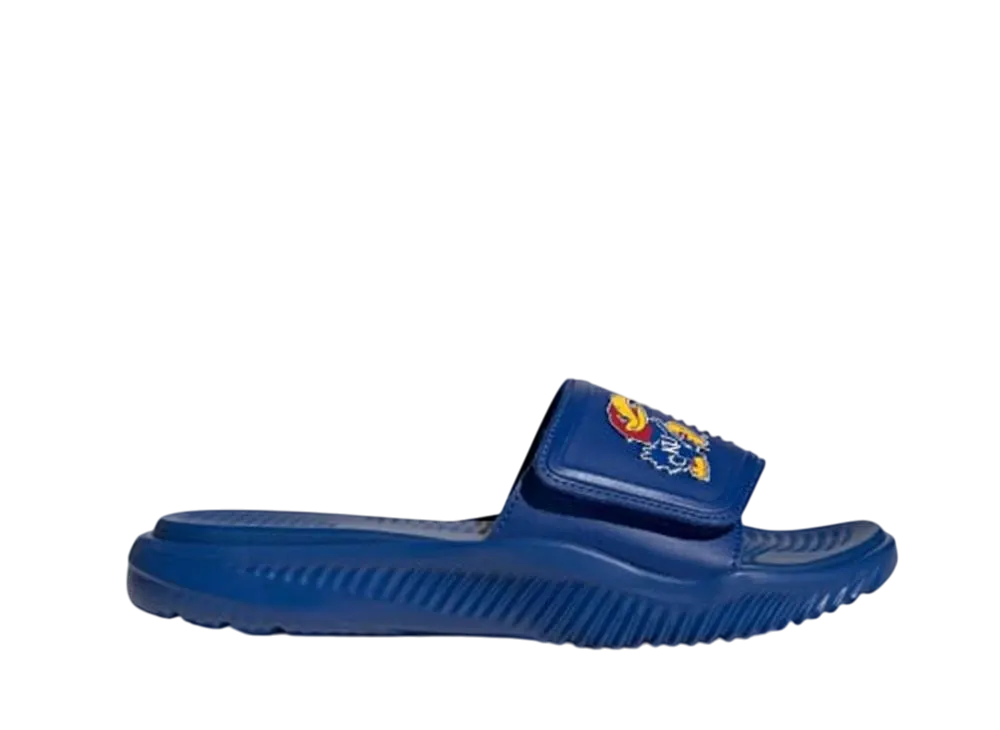 アディダス アルファバウンス スライド2.0 カンザス大学 "カレッジロイヤル/チームパワーレッド2/ブライトゴールド"