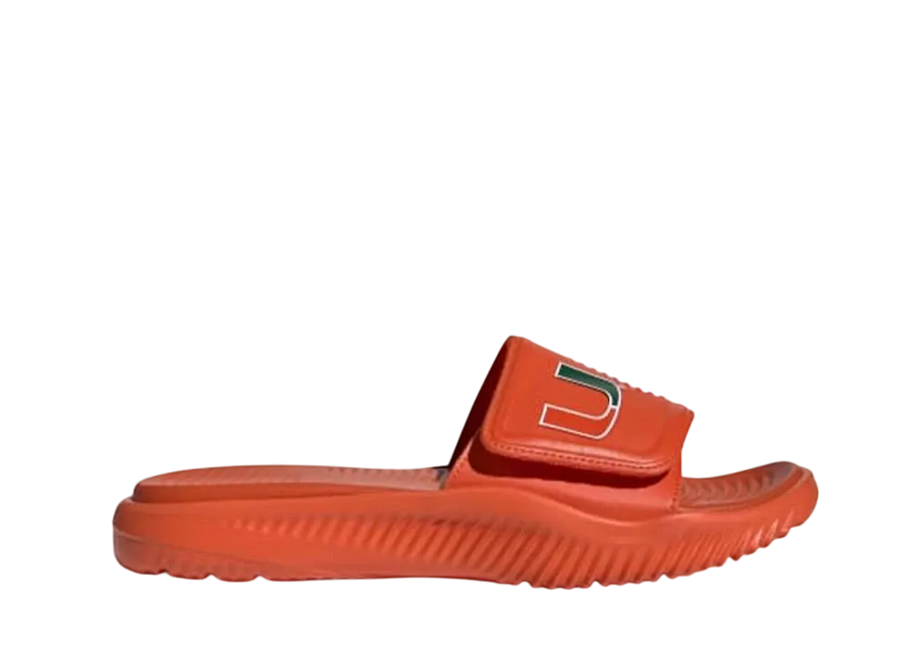 アディダス アルファバウンス スライド2.0 マイアミ大学 "カレッジオレンジ/ダークグリーン/クラウドホワイト"