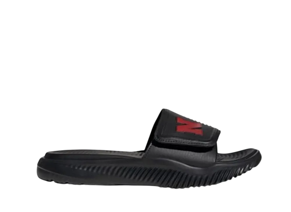 アディダス アルファバウンス スライド2.0 ネブラスカ大学 "コアブラック/チームパワーレッド2"