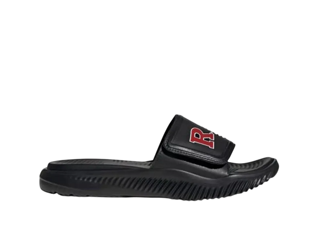 adidas Alphabounce Slides 2.0 Rutgers University "Core Black/Team Power Red 2/Cloud White"