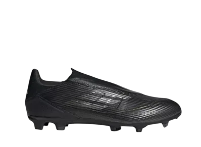 adidas F50 League Laceless Firm/Multi-Ground Soccer Cleats "Core Black/Iron Metallic/Gold Metallic"