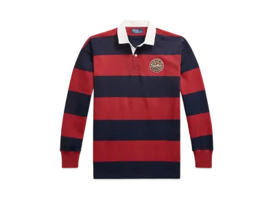 Polo Ralph Lauren Vintage Fit Striped Jersey Rugby Shirt "Red"