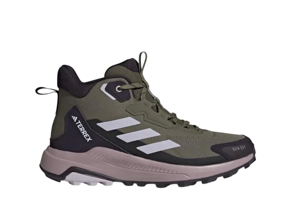 アディダス ウィメンズ テレックス エニーランダー ミッド レインレディ ハイキング "オリーブストレータ/シルバードーン/アンバーティント"