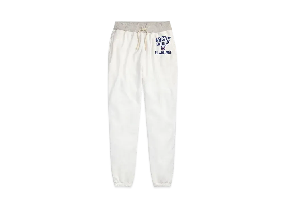 Polo Ralph Lauren Relax Fit Fleece Graphic Sweatpants "Natural"