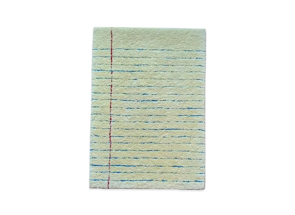 BROCHURE x MIYOSHI RUG Legal Pad Rug "Yellow"