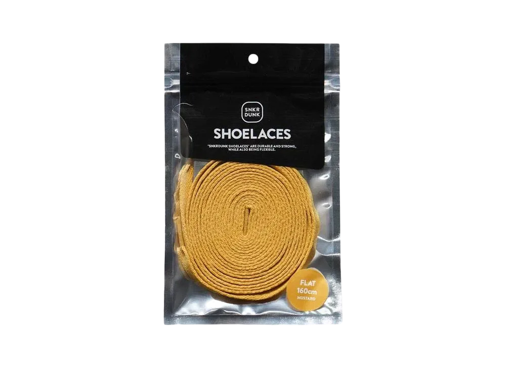 SNKRDUNK FLAT SHOELACES "MUSTARD"