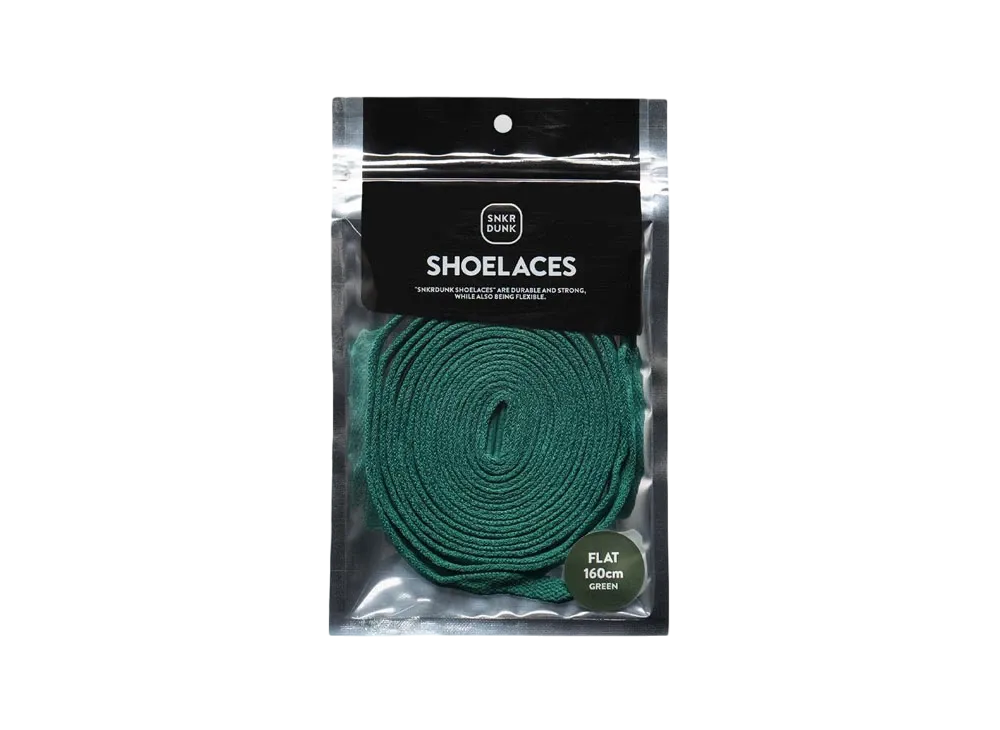 SNKRDUNK FLAT SHOELACES "GREEN"
